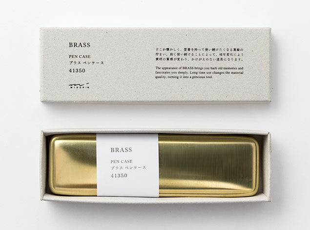 Midori Brass embalaje del estuche de latón