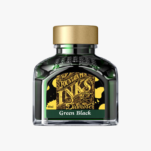 Tinta Diamine Green Black 80 ml