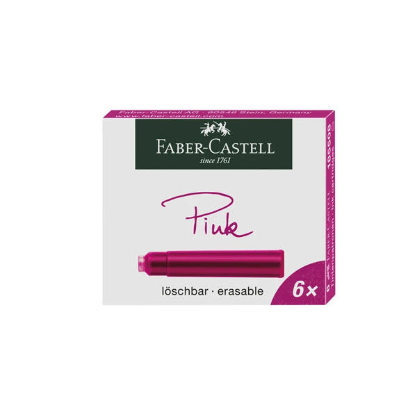 Cartuchos Faber Castell - Rosa (6 unidades)