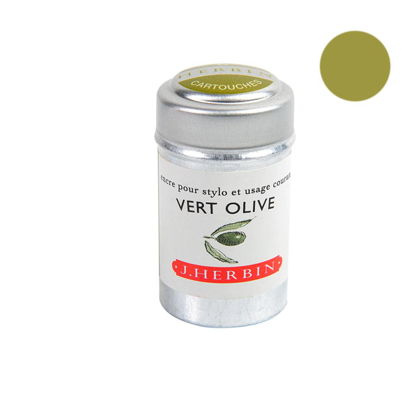 Cartuchos J.Herbin Vert Olive (6 uds)
